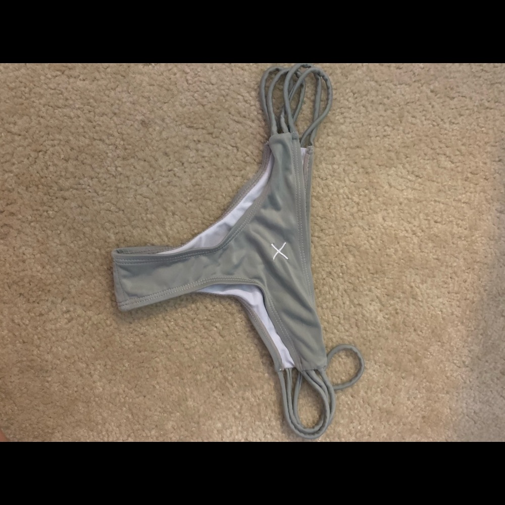 BOUTINELA - gray side strap bottoms